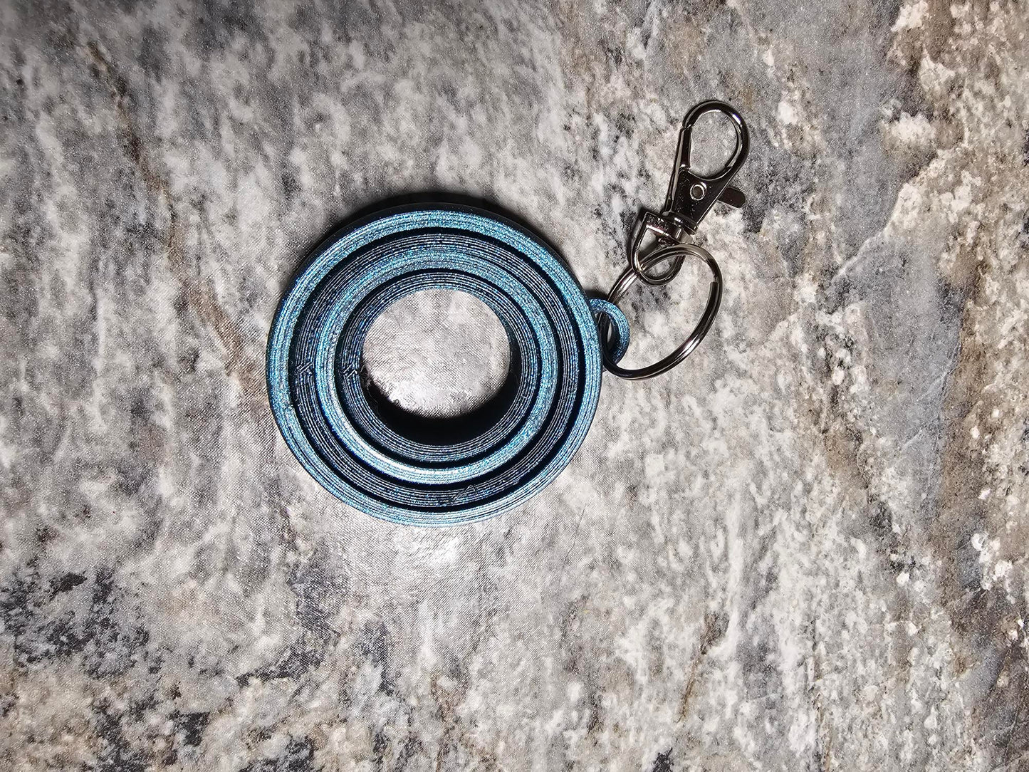 Gyro sphere fidget keychain