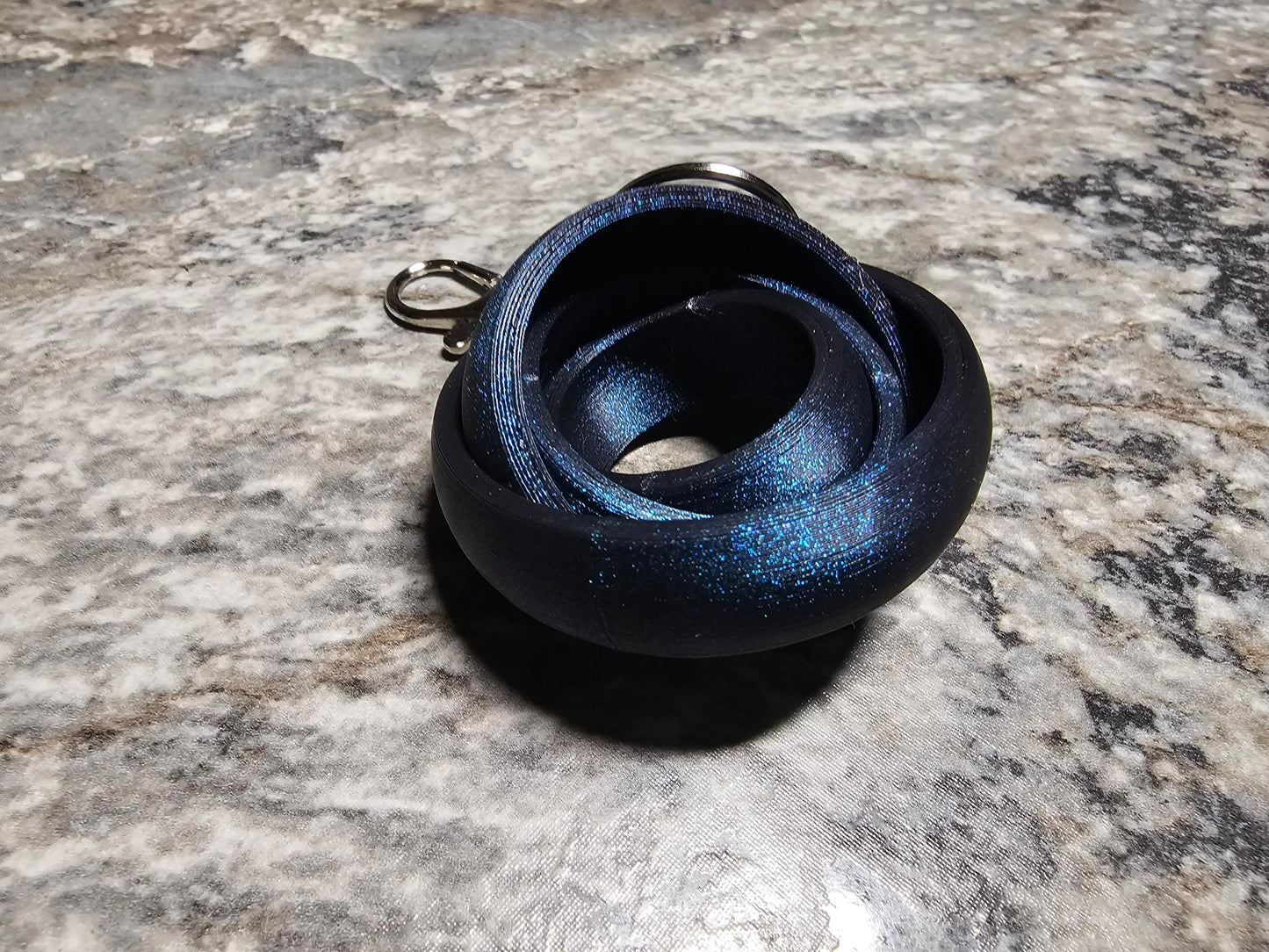 Gyro sphere fidget keychain