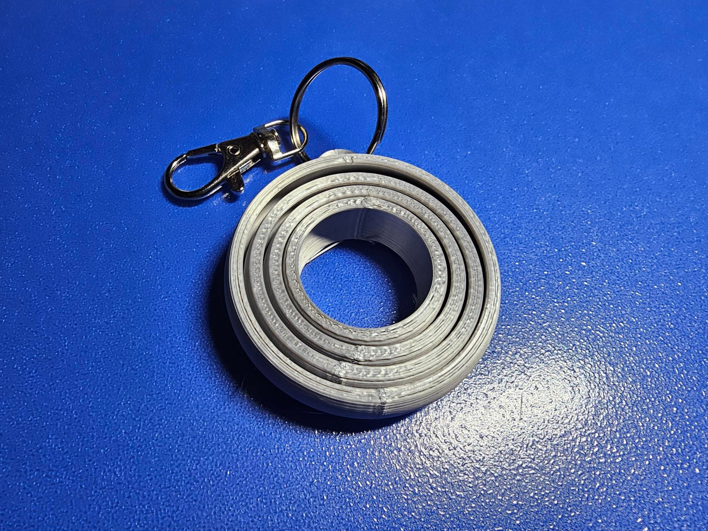 Gyro sphere fidget keychain