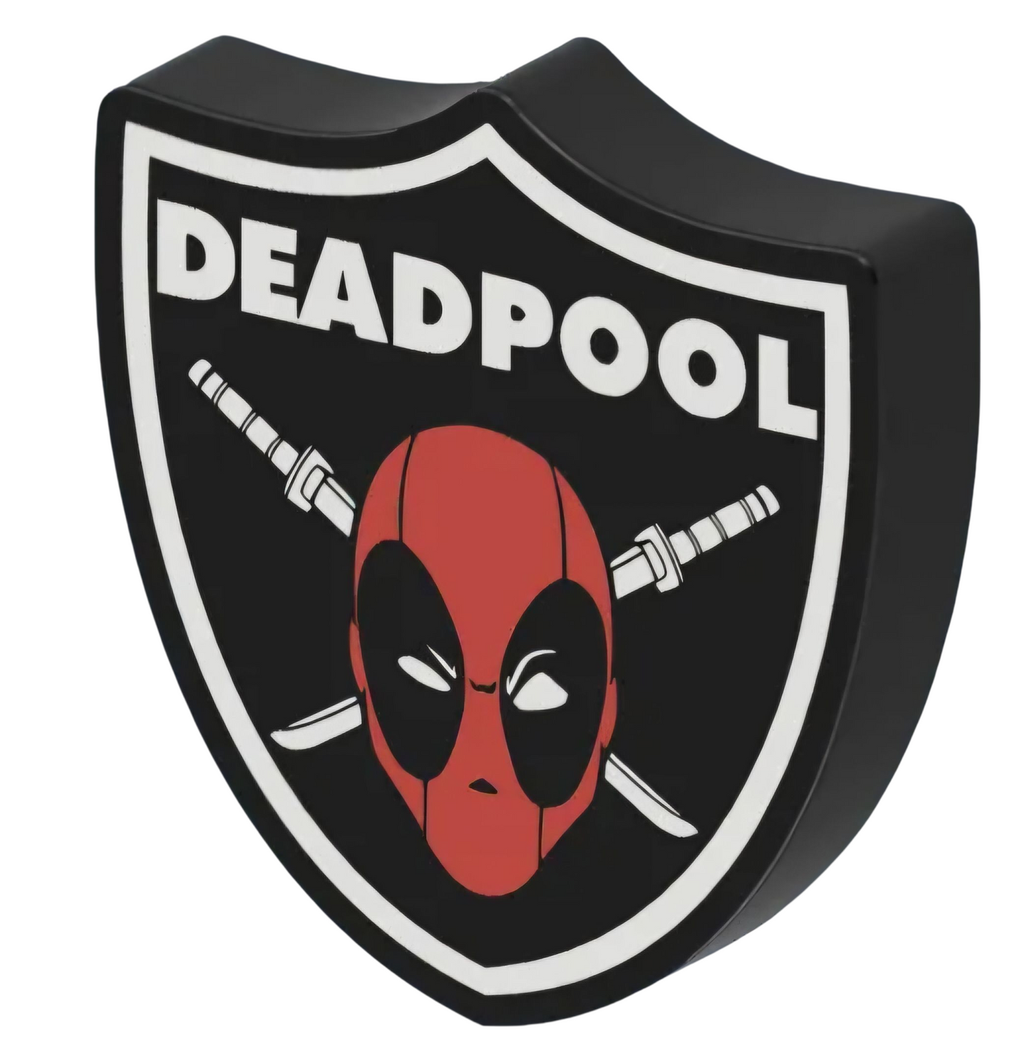 Deadpool shield lighted sign