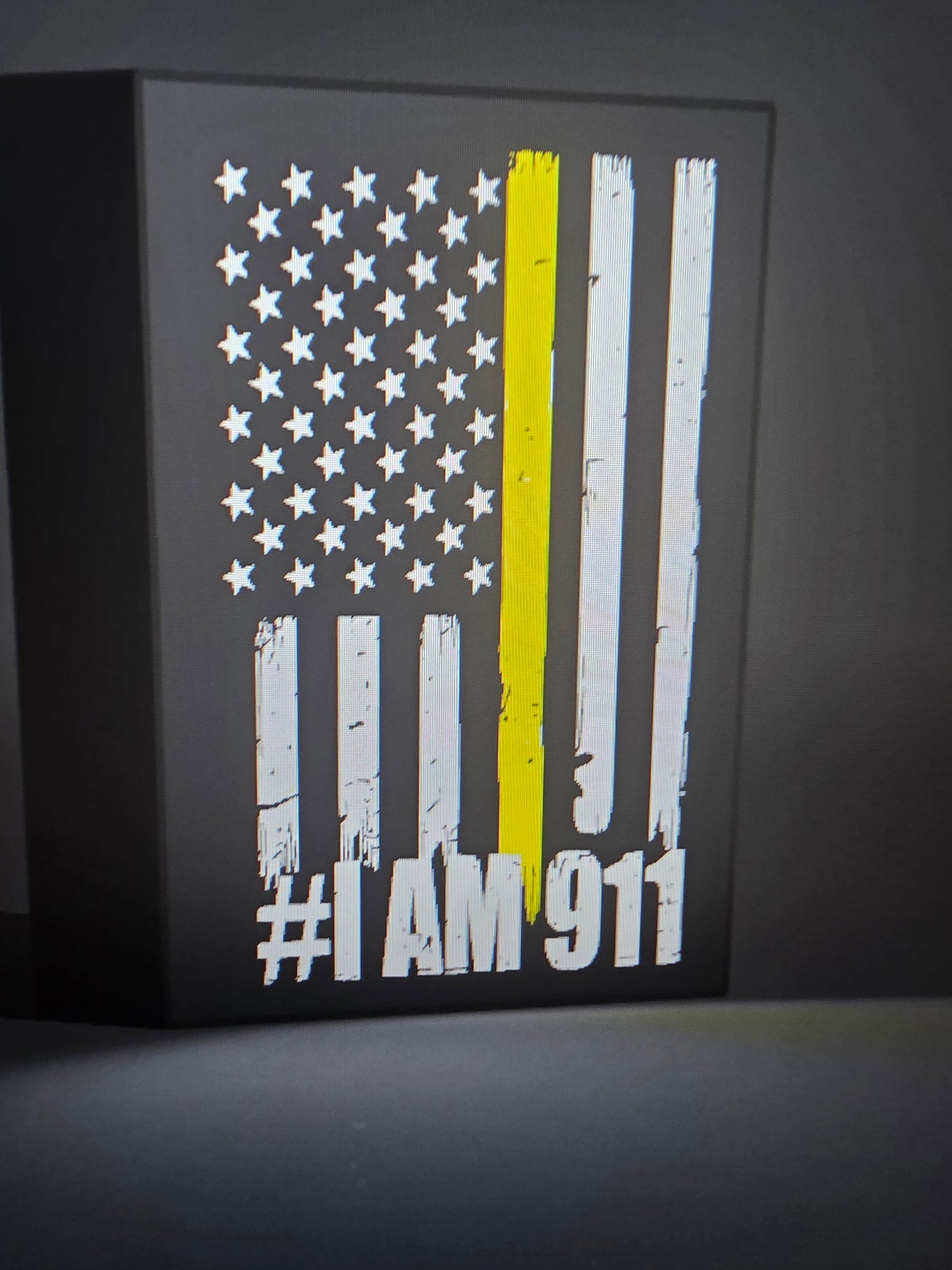 #Iam911 Police dispatcher LED sign