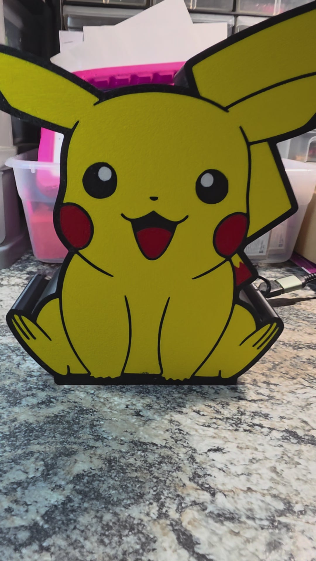 Pokémon Pikachu led sign – Wicked 3D Creations