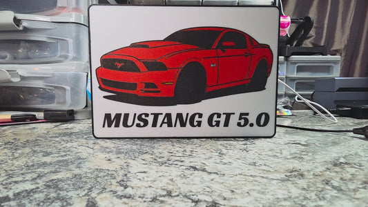 Mustang GT 5.0 LED signs
