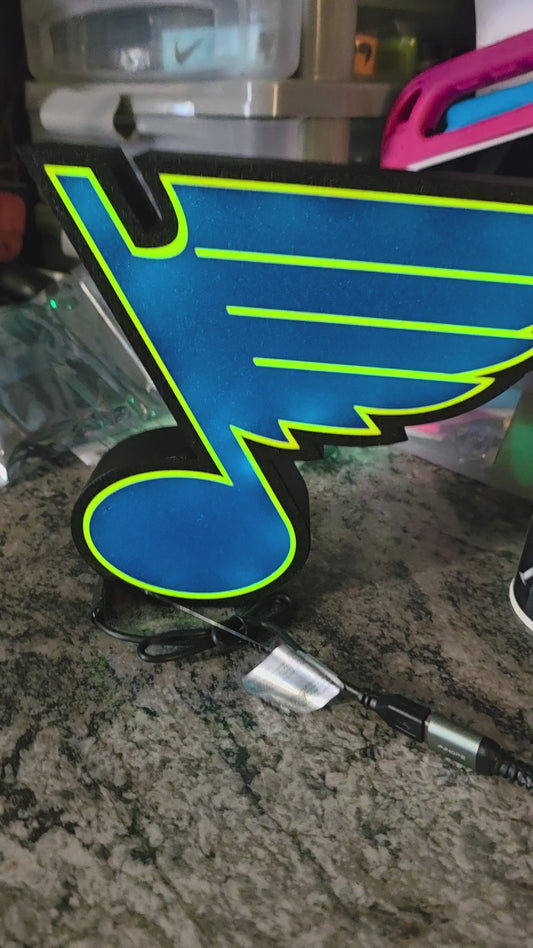 Blues note LED light