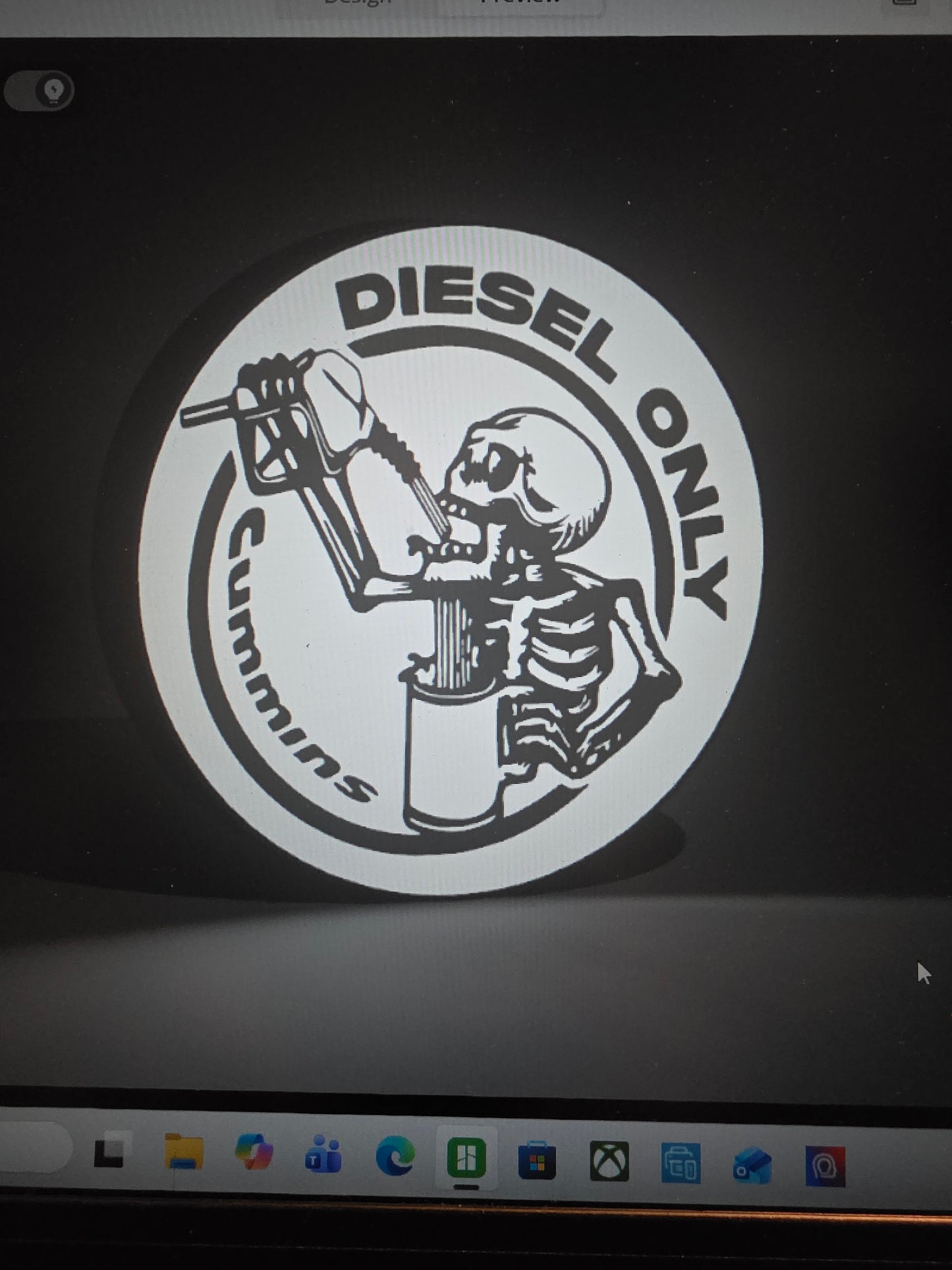 Diesel Only Cummins LED sign