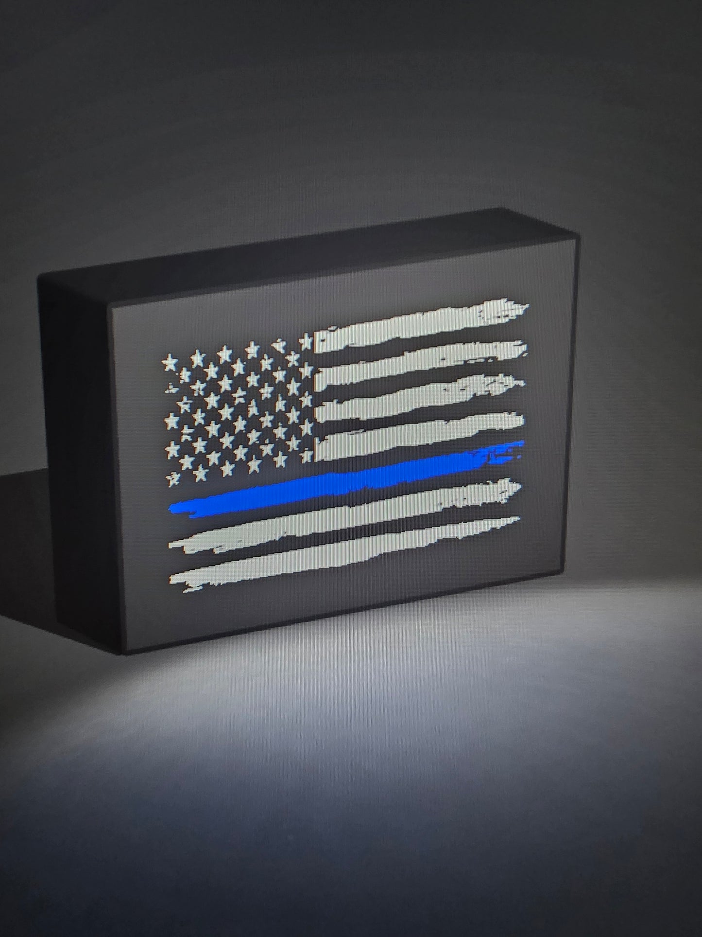 Blue Line Flag LED sign