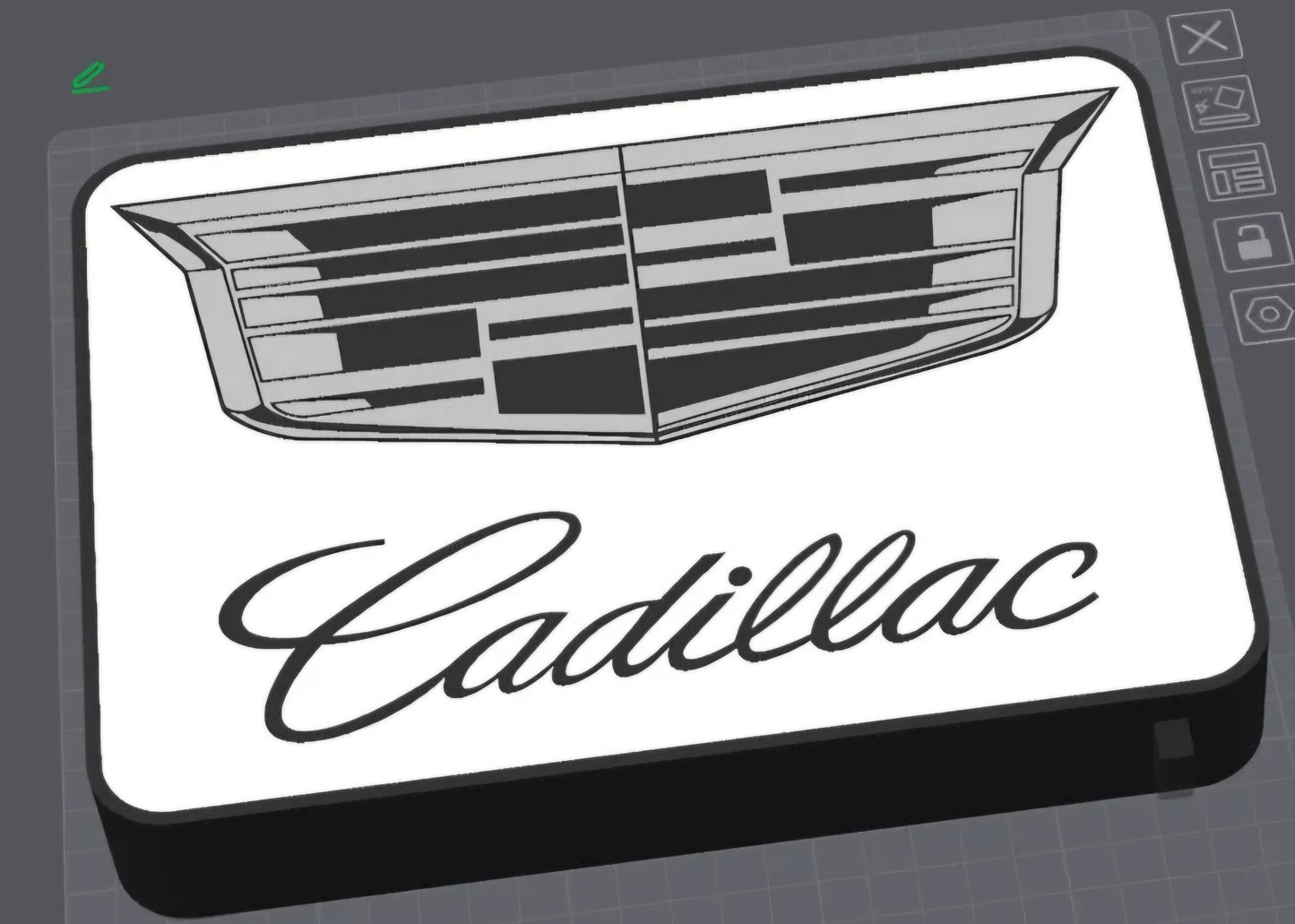 Cadillac lighted sign