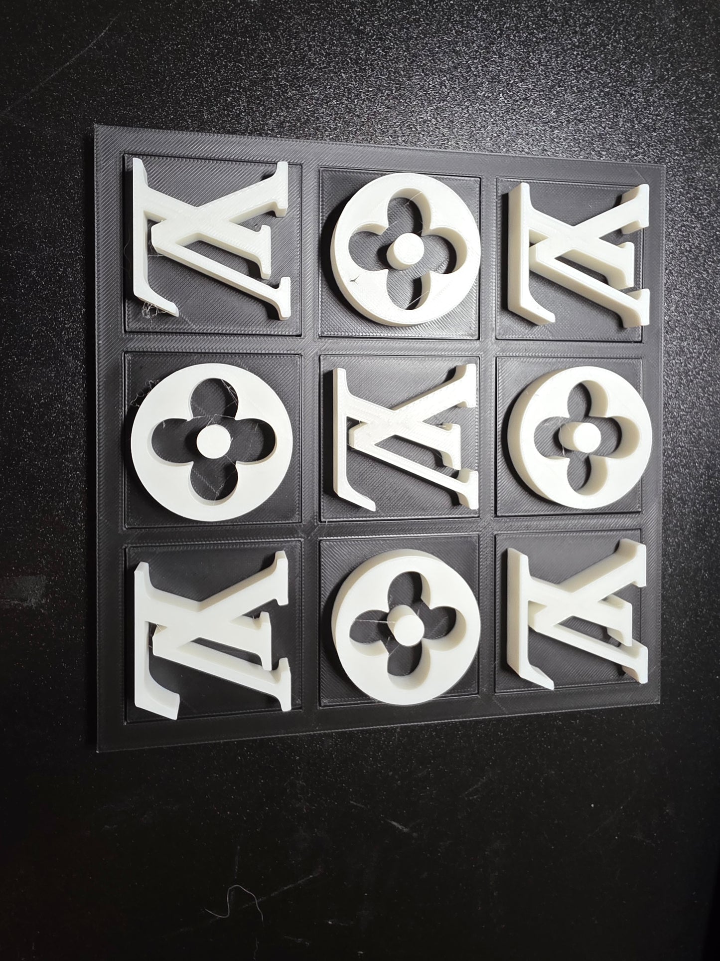 LV Tic Tac Toe board