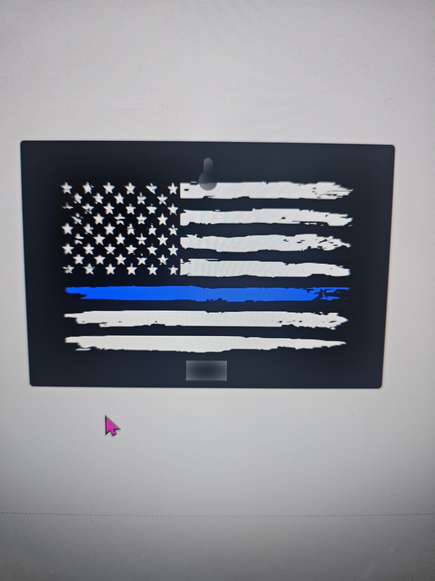 Blue Line Flag LED sign - Customizable