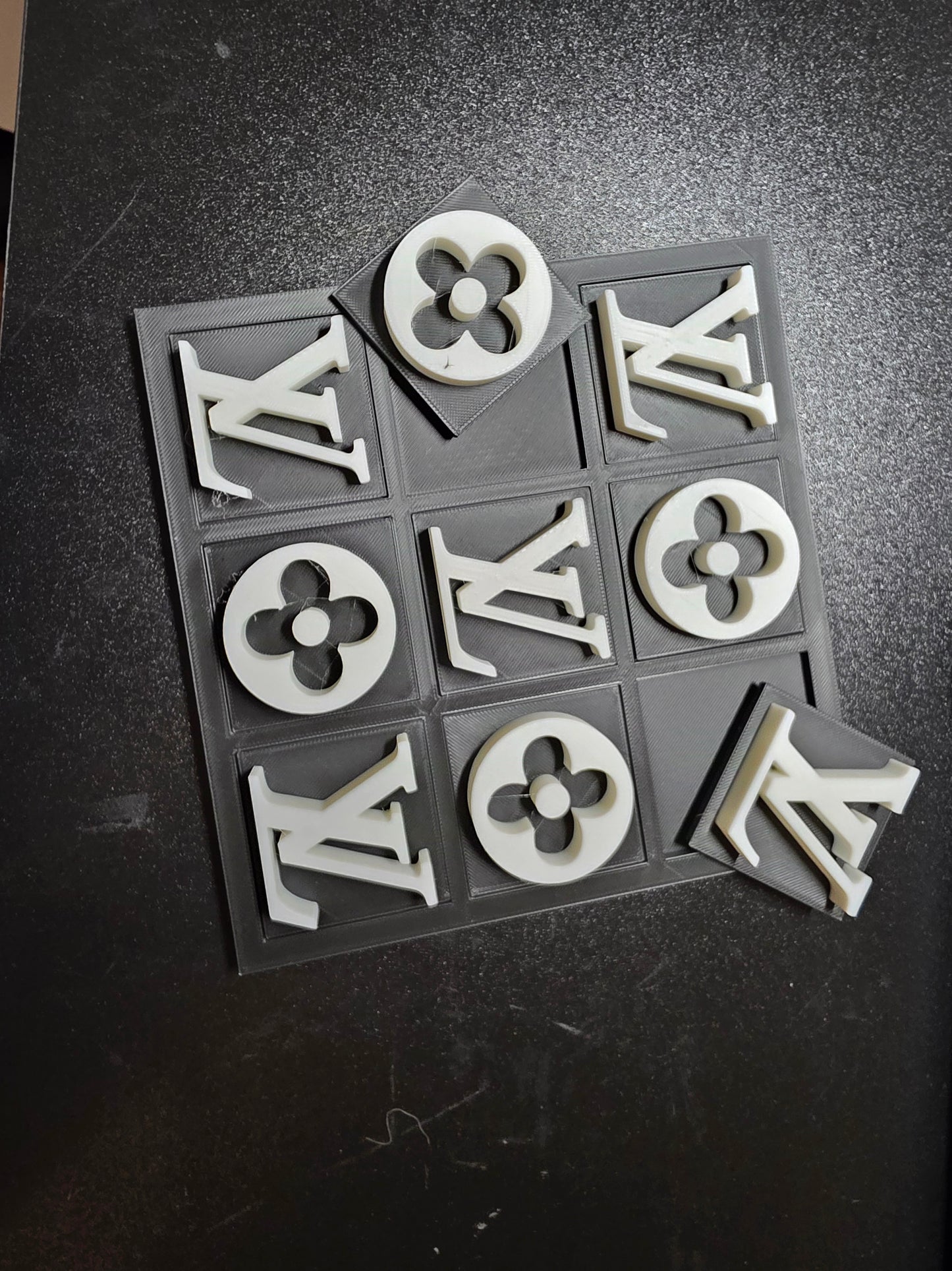 LV Tic Tac Toe board