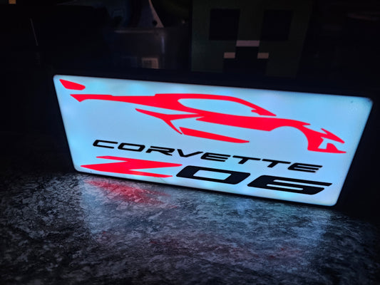 Corvette Z06 LED sign