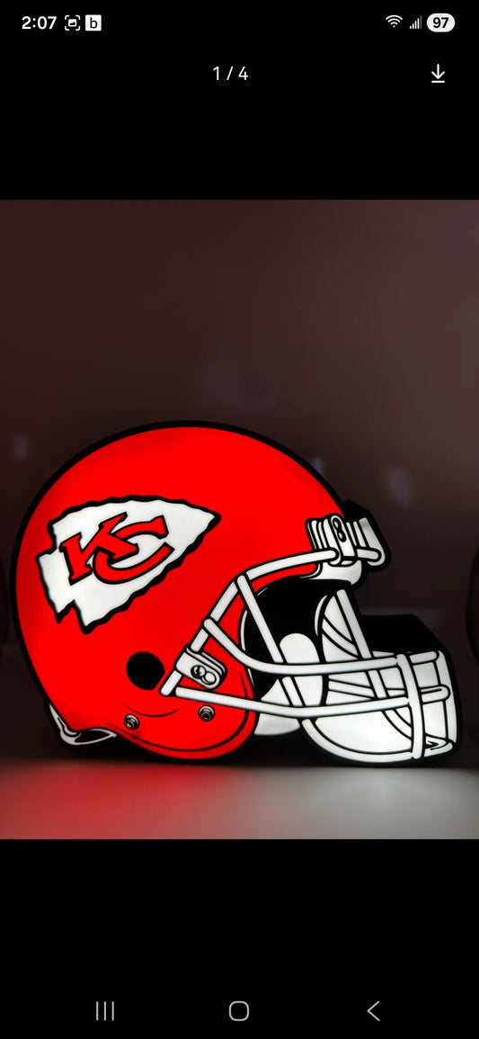 Kansas City chiefs Helmet LED sign