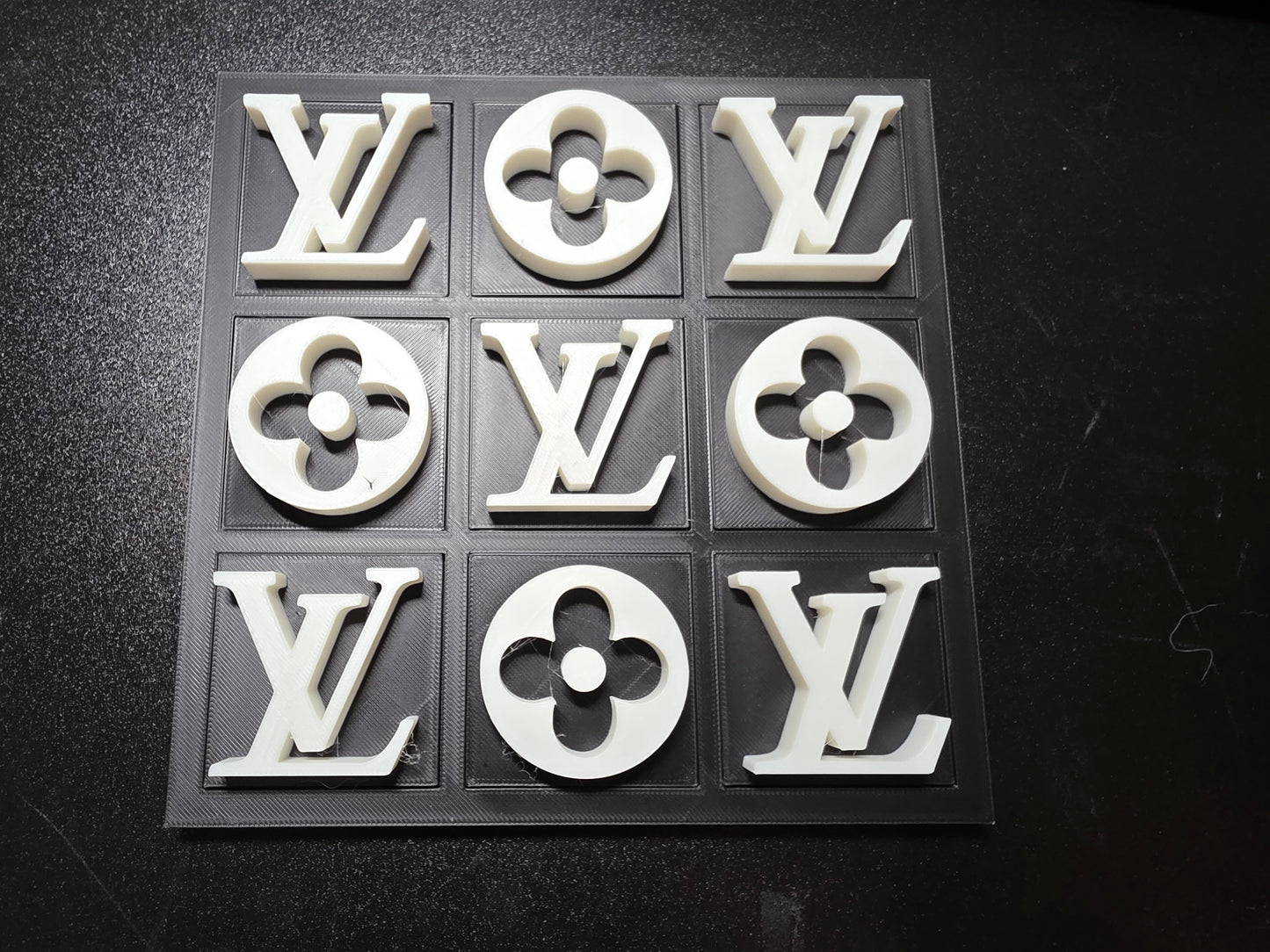 LV Tic Tac Toe board