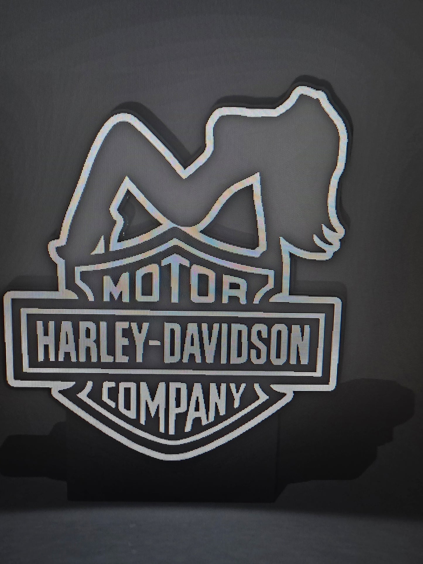 Harley Davidson Girl LED sign