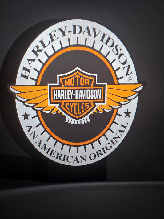 Harley Davidson Round wings Original LED sign