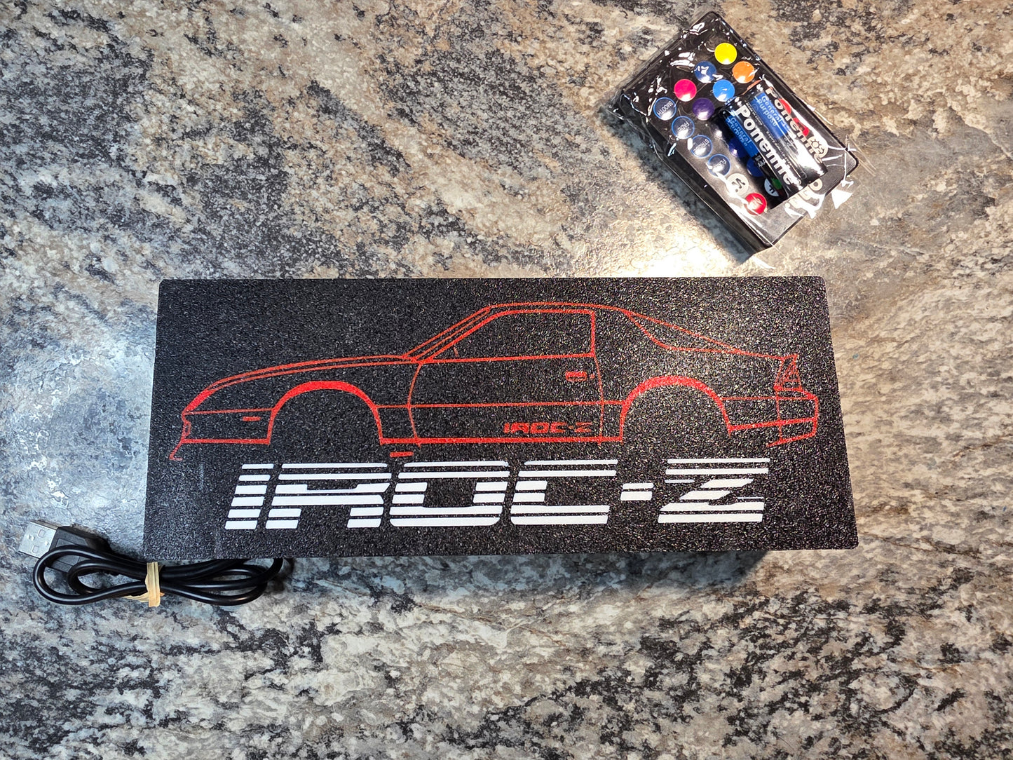 IROC-Z silhouette LED sign