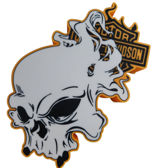 Harley Davidson Flaming Skull LED sign