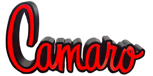 Camaro Script LED Light