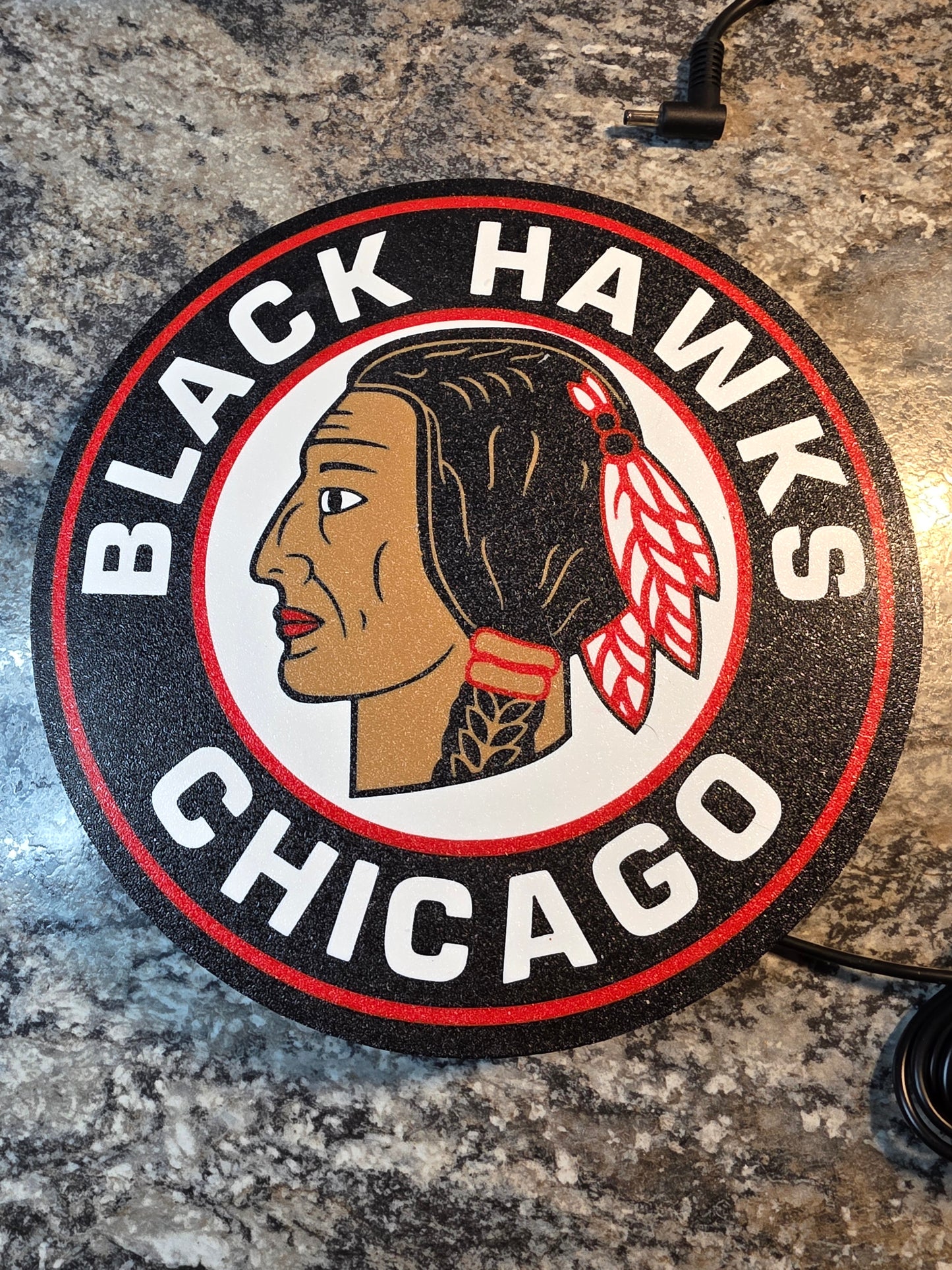 Chicago Black Hawks LED sign