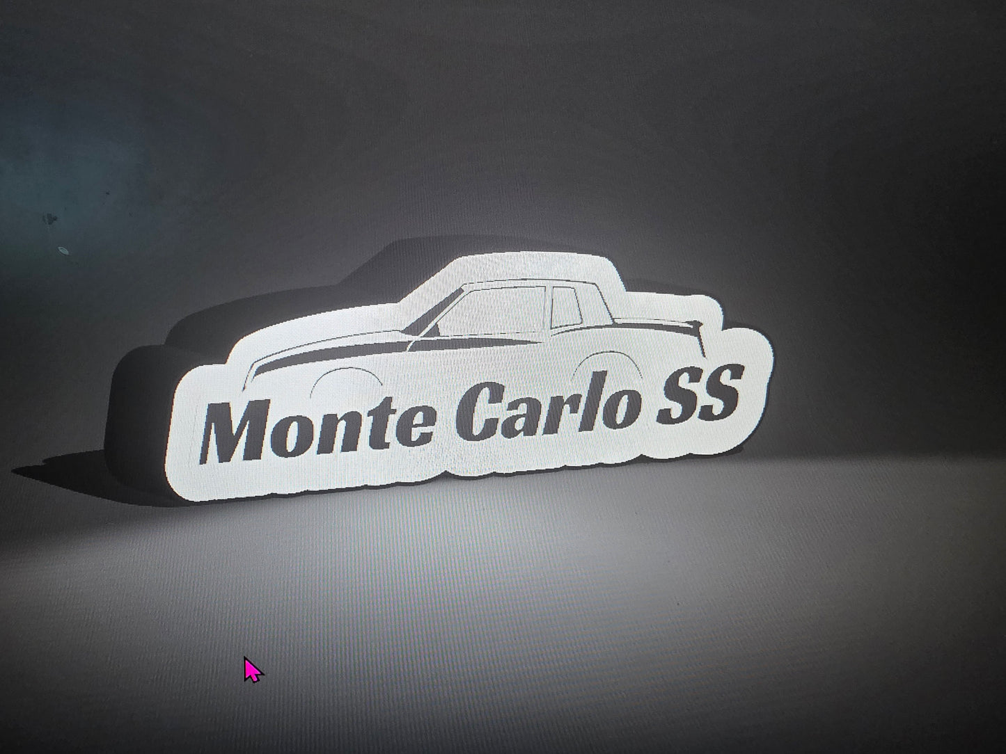 Monte Carlo shaped LED sign