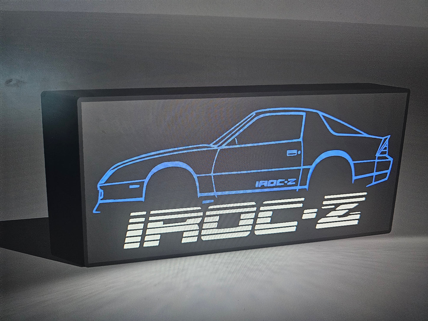 IROC-Z silhouette LED sign
