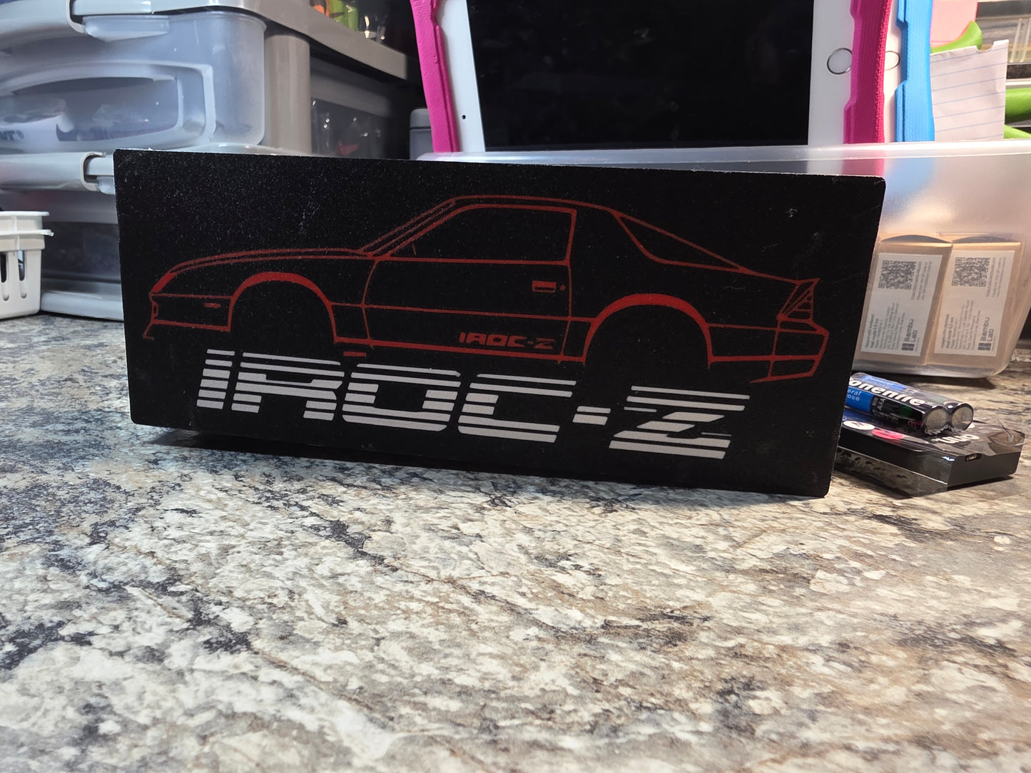 IROC-Z silhouette LED sign