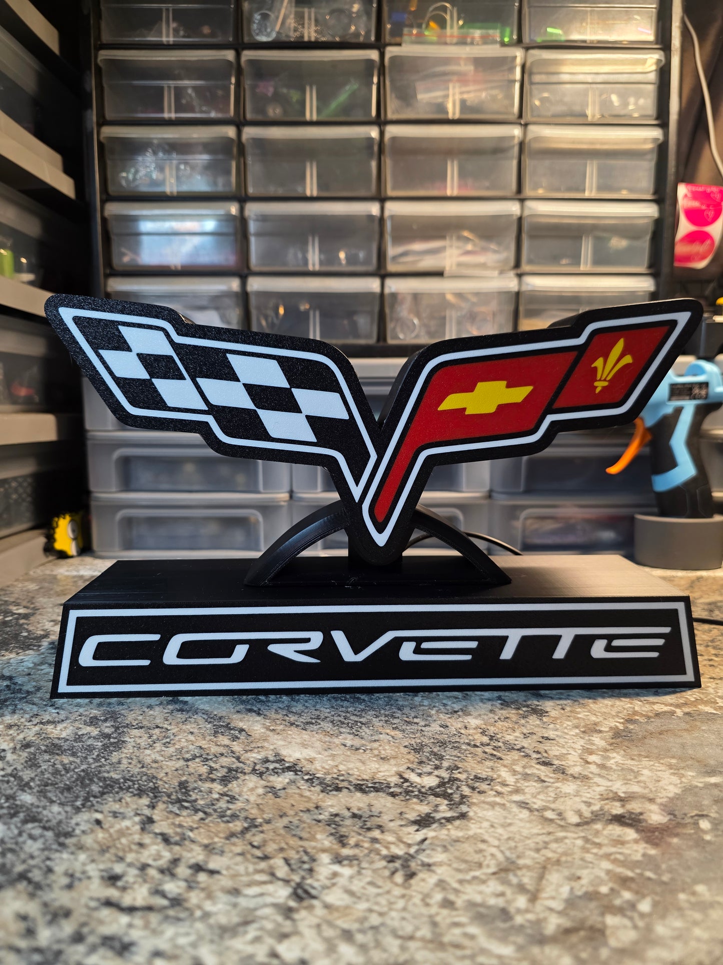 C6 Corvette Flags LED sign