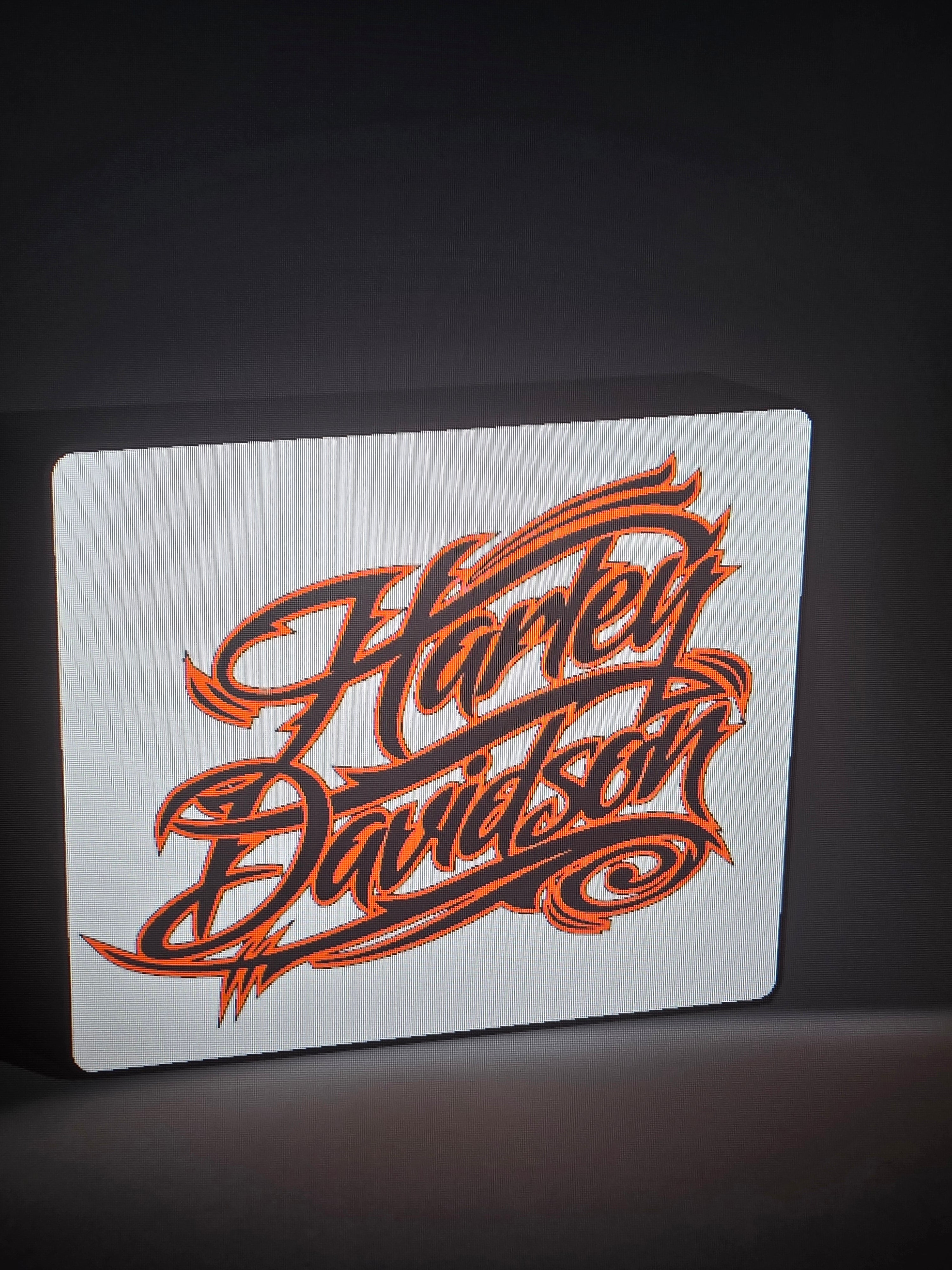 Harley Davidson Script LED sign – Wicked 3D Creations