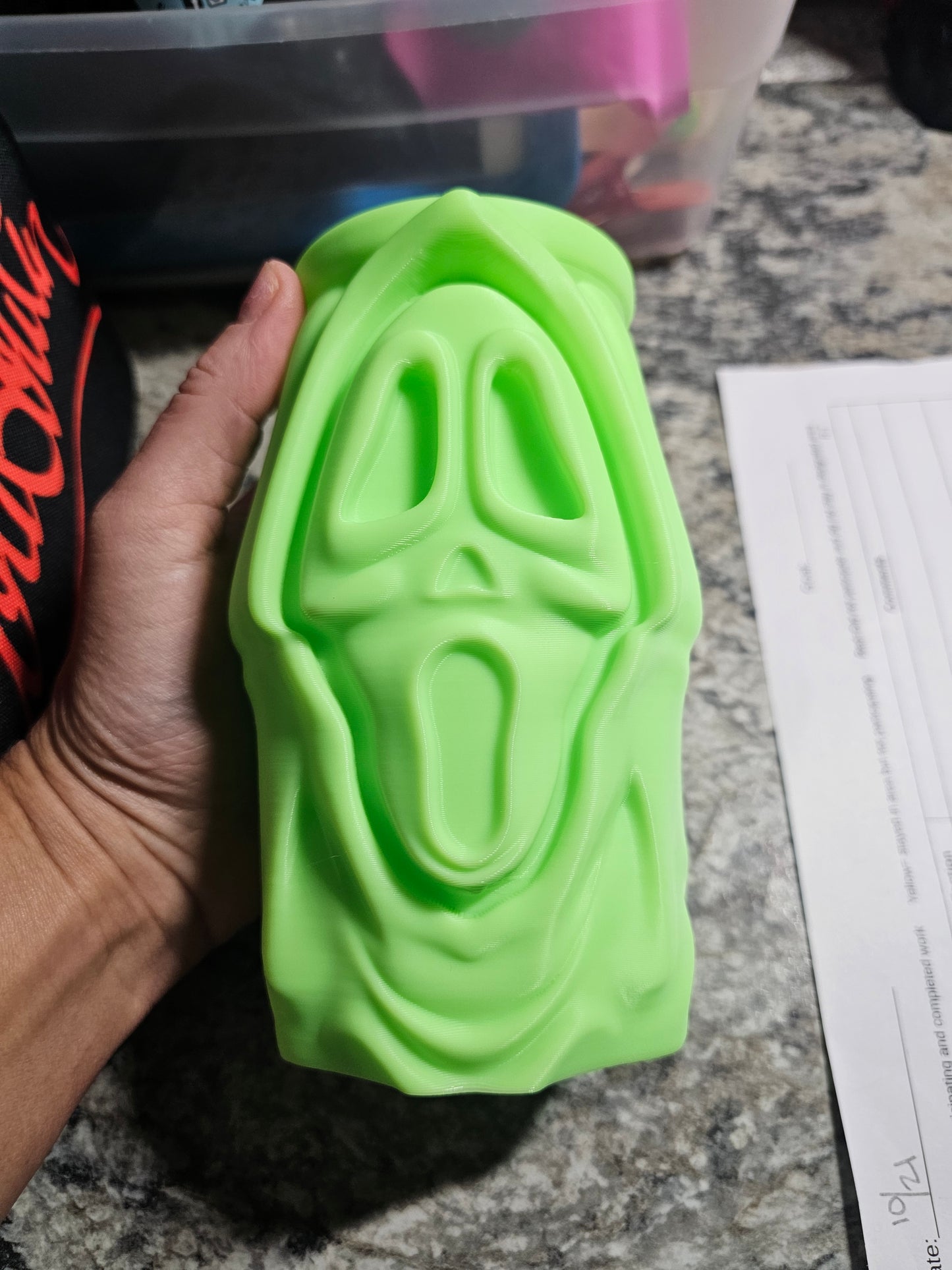 Ghost Face skinny can sleeve